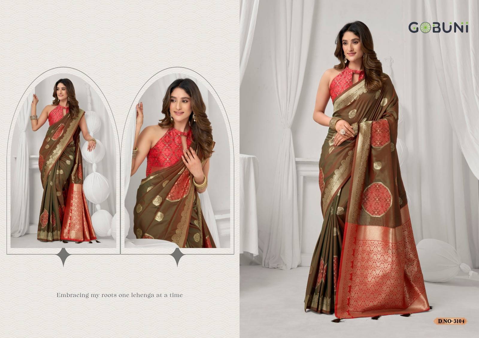  Shraddha By Gobuni 3101 To 3106 Series Indian Traditional Wear Collection Fancy Colorful Party Wear Soft Silk Saree At Wholesale Price